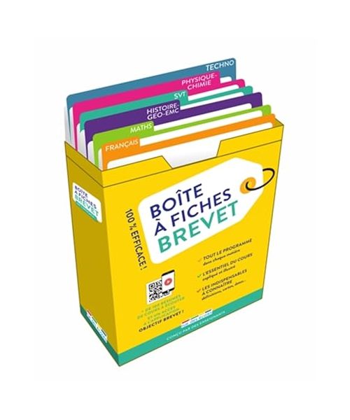 Boîte à fiches - Brevet: 180 fiches pour réussir !