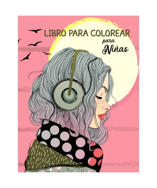 Libro para colorear para niñas a partir de 12: Libro de ocio con 50 motivos únicos para fomentar el desarrollo creativo, la relajación y la concentración. Un regalo perfecto para niñas y adolescentes