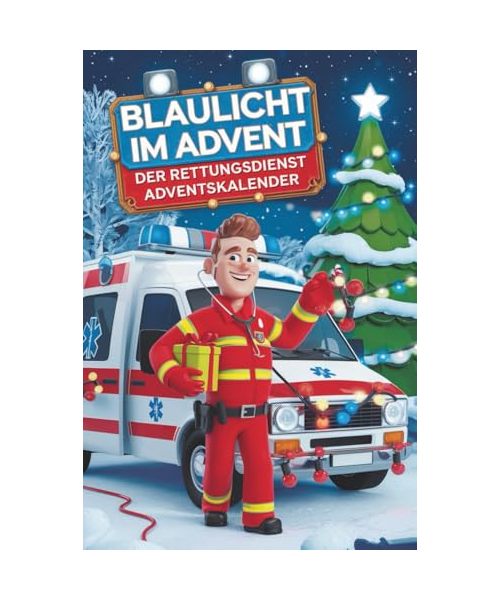 Blaulicht im Advent: Der Rettungsdienst Adventskalender mit Quiz, Fakten & Rätseln