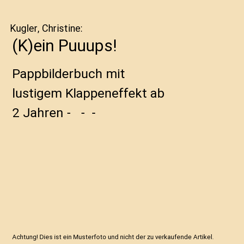 (K)ein Puuups!