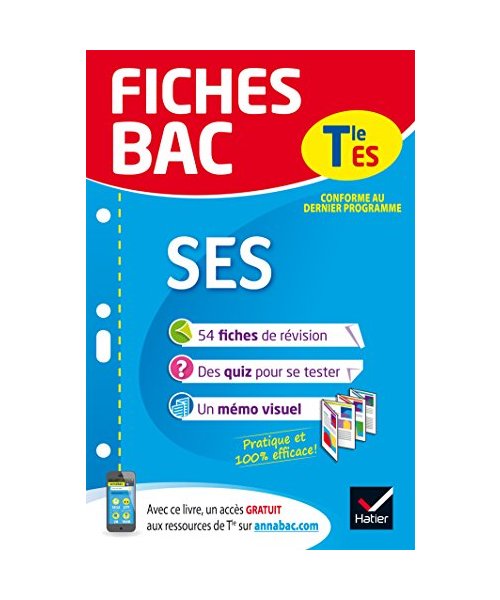 Fiches Bac: SES Terminale ES