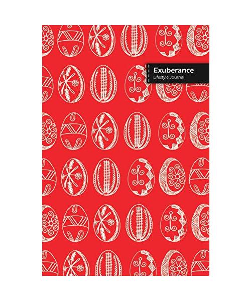 Exuberance Lifestyle Journal, Wide Ruled Write-in Dotted Lines, (A5) 6 x 9 Inch, Notebook, 288 pages (144 shts) (Red)