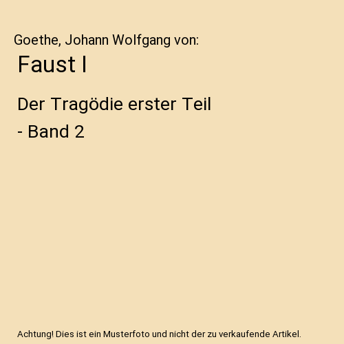 Faust I