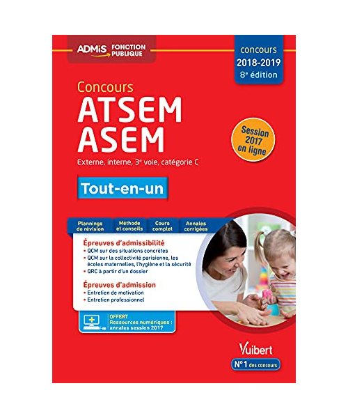 Concours ATSEM et ASEM - Catégorie C - Tout-en-un - Concours 2018-2019: Conours externe, interne, 3e voie, catégorie C 2018/2019