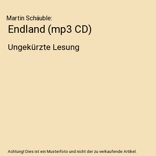 Endland (mp3 CD)