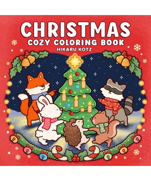 Christmas: Cozy Coloring Book for Adults and Teens