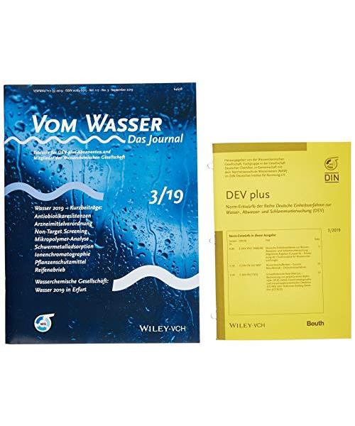 DEV plus: Norm-Entwürfe der Reihe Deutsche Einheitsverfahren zur Wasser-, Abwasser- und Schlammuntersuchung (DEV) 3/2019