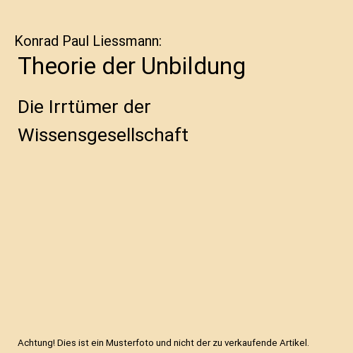Theorie der Unbildung