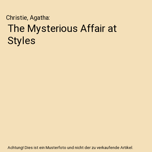 The Mysterious Affair at Styles