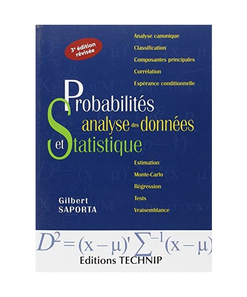 Probabilités, analyse des données et Statistique