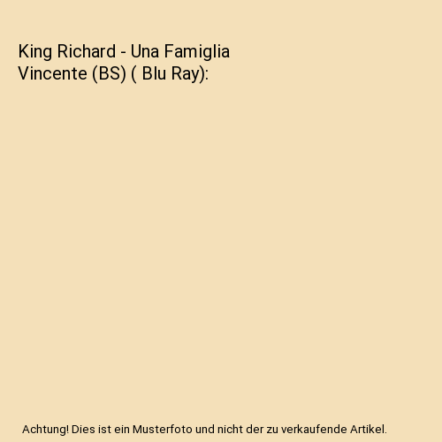 King Richard - Una Famiglia Vincente (BS) ( Blu Ray)