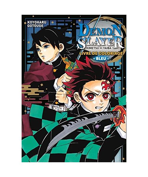 Demon Slayer - Livre de coloriage N°02 : Bleu: Livre de coloriage - Bleu -