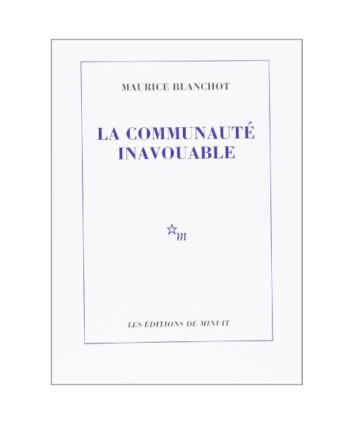 La Communaute InavouableLa communauté inavouable