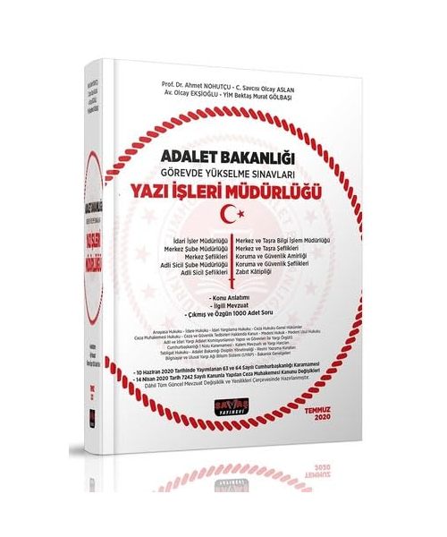 Adalet Bakanl??? GYS S?navlar? Yaz? ??leri Müdürlü?ü: Konu Anlat?m? ve 1000 Soru