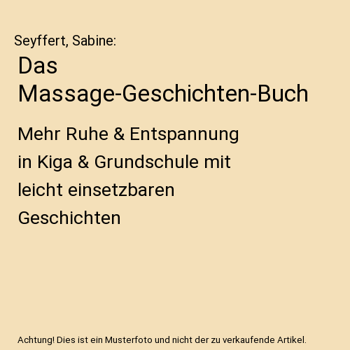 Das Massage-Geschichten-Buch