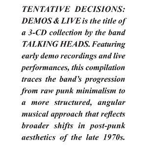 Tentative Decisions: Demos & Live