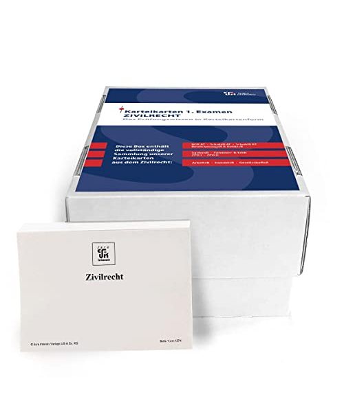 Karteikarten 1. Examen Zivilrecht: Im Frage- und Antwortsystem aufgebaut