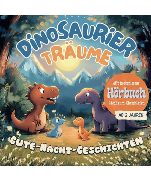 Dinosaurier Träume - Gute-Nacht-Geschichten ab 2 Jahren: Gefühle verstehen, Selbstbewusstsein stärken und Mut finden – ein Mutmacher-Buch mit Dino-Geschichten für Kinder inkl. Hörbuch
