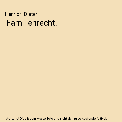 Familienrecht.
