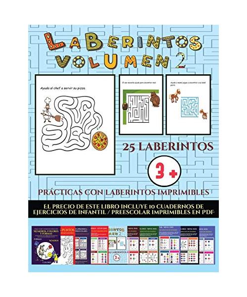 Prácticas con laberintos imprimibles (Laberintos - Volumen 2)