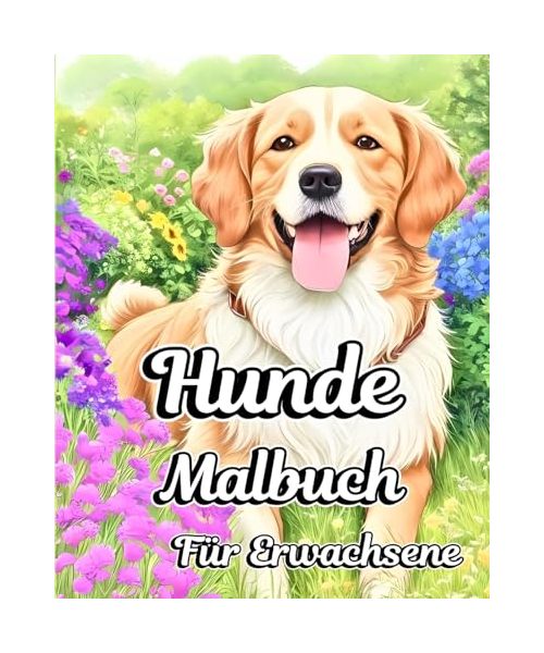 Hunde Malbuch für Erwachsene