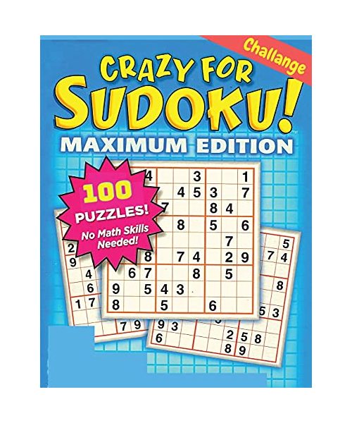 Crazy for Sudoku: Sudoku Puzzles Book for Adults