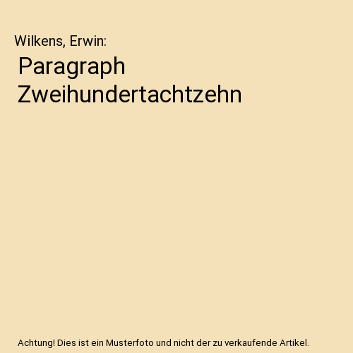 Paragraph Zweihundertachtzehn