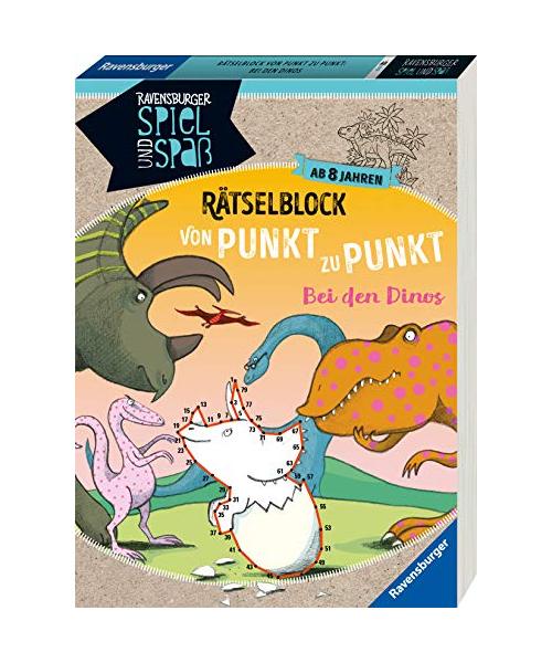 Rätselblock von Punkt zu Punkt: Bei den Dinos