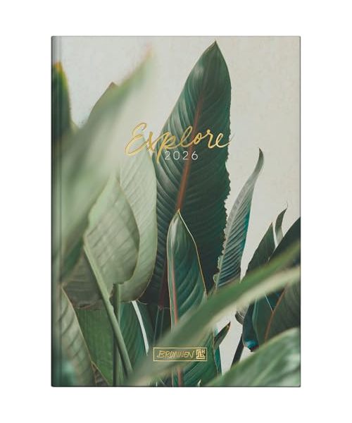 BRUNNEN 1079515056 | Buchkalender Mod. 795 2026 "Explore" | A5, Papier