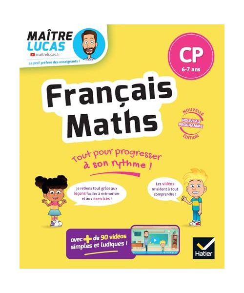 Français et Maths CP - Nouveau programme - Cahier de soutien avec des vidéos: Leçons et exercices corrigés