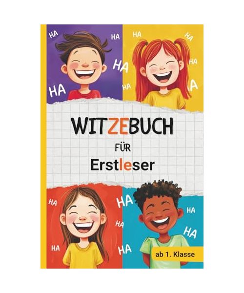 Witzebuch für Erstleser: Mit bunter Silbentrennung, lustigen Witzen und Scherzfragen – ideales Geschenk für Jungen und Mädchen ab 6 Jahren zum Lesenlernen