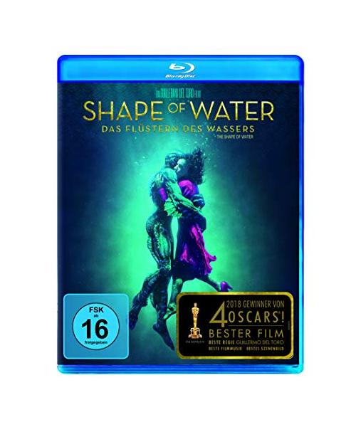 Shape of Water: Das Flüstern des Wassers,1 Blu-ray: Ausgezeichnet mit dem Golden Globe 2018 für den Beste Regie, Beste Filmmusik und Oscars 2018 für den Besten Film, Beste Regie und Beste Musik, sowie