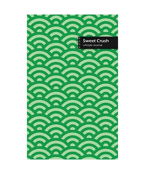 Sweet Crush Lifestyle Journal, Blank Write-in Notebook, Dotted Lines, Wide Ruled, Medium Size (A5) 6 x 9 In (Green)
