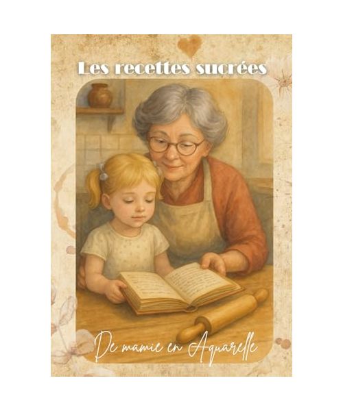 Les recettes sucrées de mamie en aquarelle