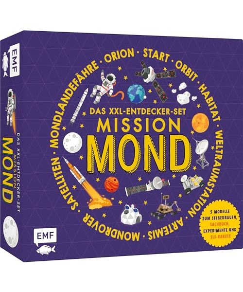 Das XXL-Entdecker-Set - Mission Mond: 5 Modelle zum Selberbauen, Sachbuch, Experimente und Rakete