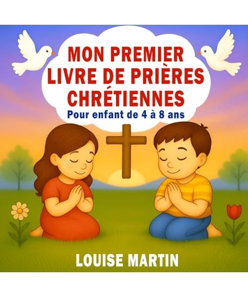 Mon Premier Livre De Prières Chrétiennes Pour Enfants de 4 à 8 ans: Prières Illustrées Inspirées De La Bible Pour Commencer La Journée, Bénir Les ... - Tome 1 (Mes Livres de Prières Pour Enfants)