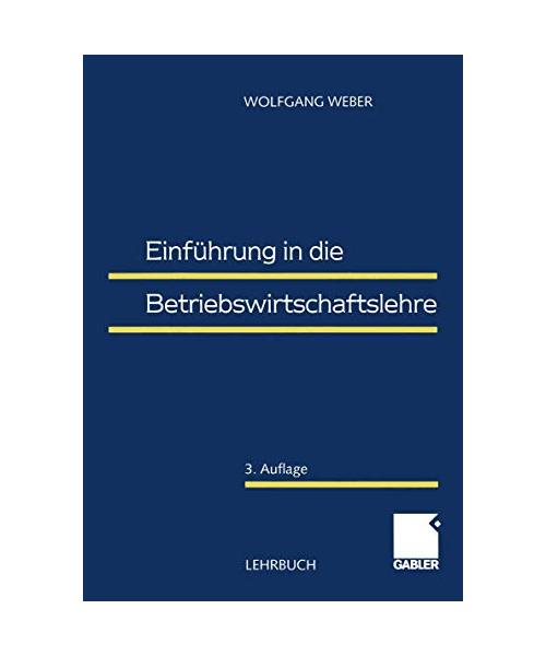 Einführung in die Betriebswirtschaftslehre