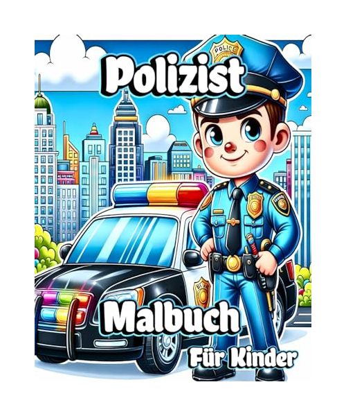 Polizist Malbuch für Kinder