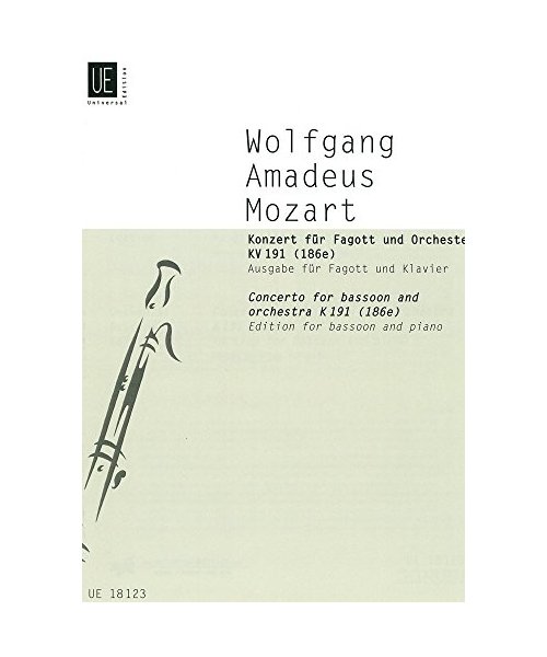 Konzert 1 B-Dur KV 191 (186e) - Fag Orch. Fagott, Klavier
