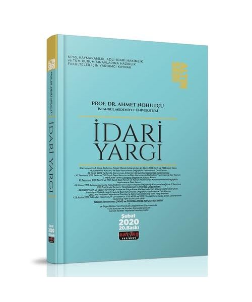 ?dari Yarg? 2020 (Ciltli): KPSS, Kaymakaml?k, Adli-?dari Hakimlik ve Tüm Kurum S?navlar?na Haz?rl?k - Fakülteler ?çin Yard?mc? Kaynak