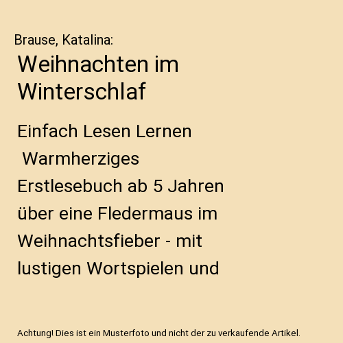 Weihnachten im Winterschlaf