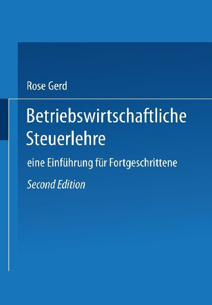 Betriebswirtschaftliche Steuerlehre