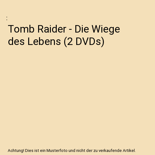 Tomb Raider - Die Wiege des Lebens (2 DVDs)