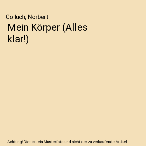 Mein Körper (Alles klar!)