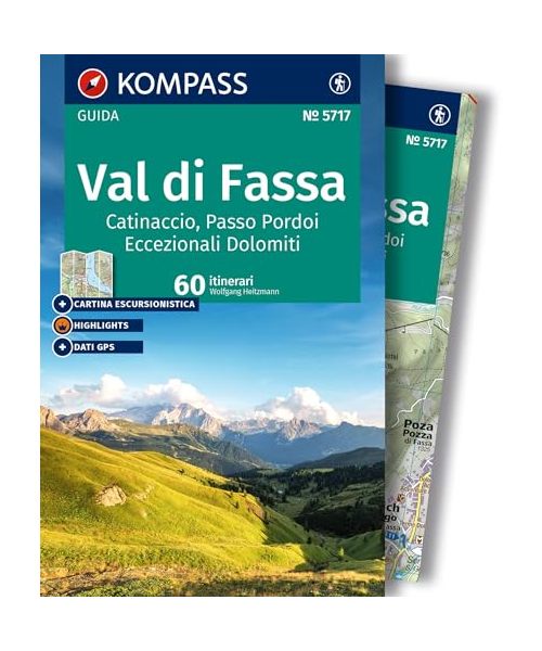 KOMPASS guida escursionistica Val di Fassa / Fassatal, 60 itinerari
