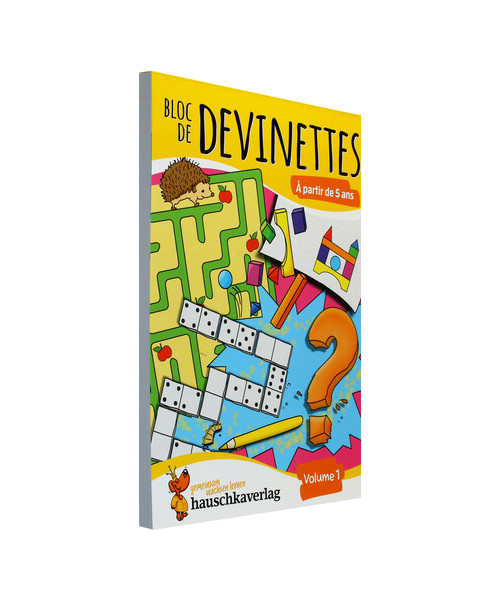 Bloc de devinettes À partir de 5 ans, volume 1, A5-Bloc