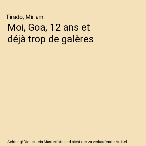 Moi, Goa, 12 ans et déjà trop de galères