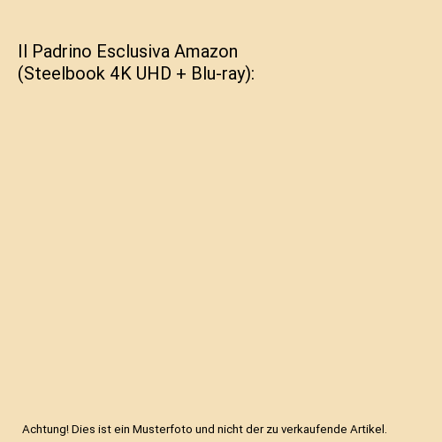 Il Padrino Esclusiva Amazon (Steelbook 4K UHD + Blu-ray)