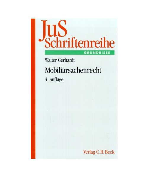 JuS-Schriftenreihe, H.40, Mobiliarsachenrecht