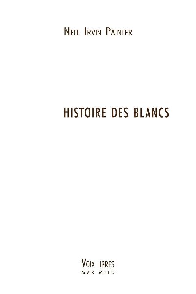 Histoire des Blancs